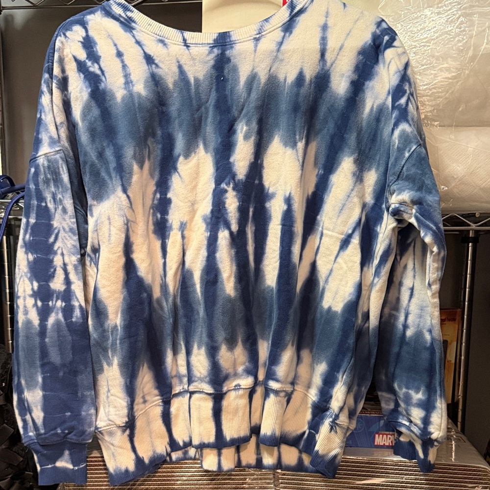 Women's Blue Tie-Dye Sweatshirt
